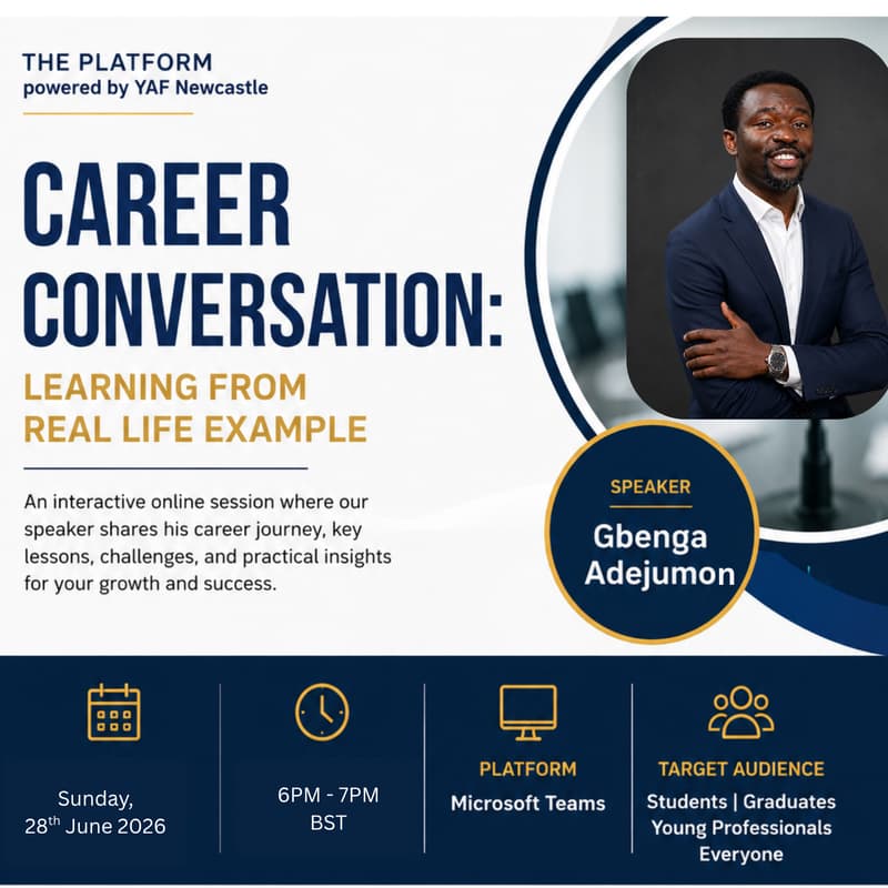 Cover Image for CAREER CONVERSATION: Learning From Real Life Example