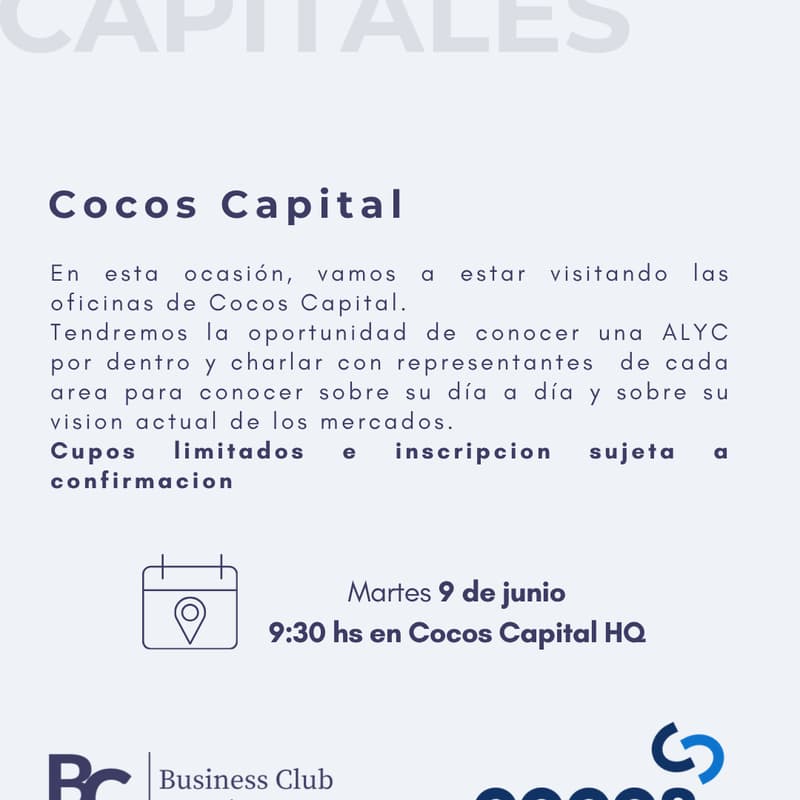 Cover Image for Visita Cocos Capital - Business Club