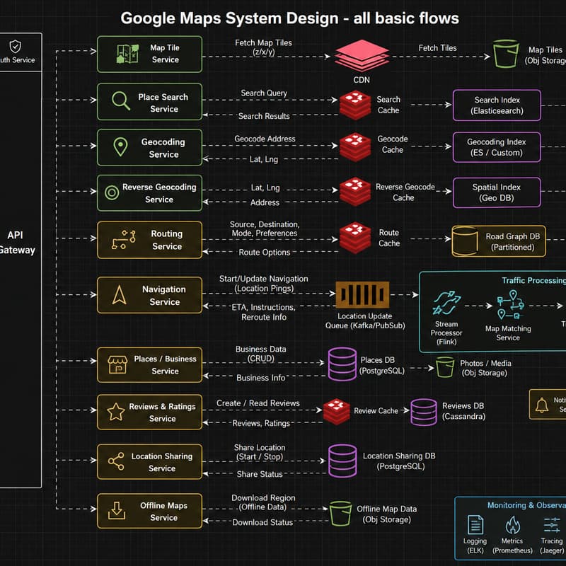 Cover Image for System Design Masterclass: Design Google Maps at Scale IST 1/2