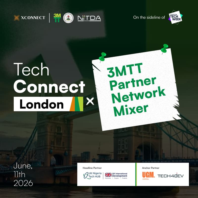 Cover Image for Tech Connect London x 3MTT Partner Network Mixer