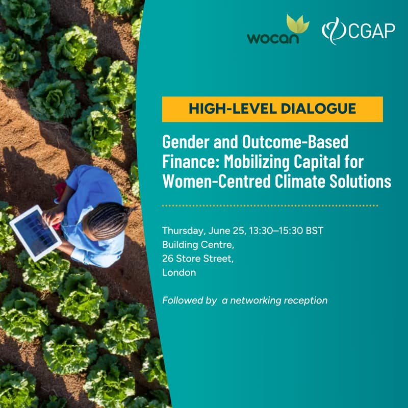 Cover Image for Gender and Outcome-Based Finance: Mobilizing Capital for Women-Centred Climate Solutions