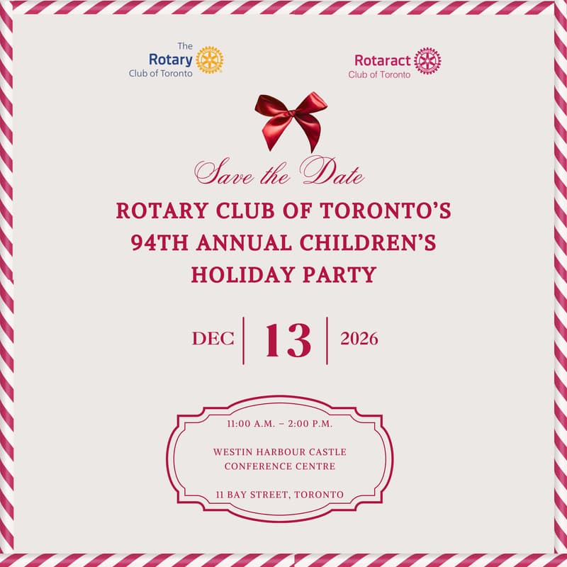Cover Image for Rotary Club of Toronto’s 94th Annual Children’s Holiday Party!