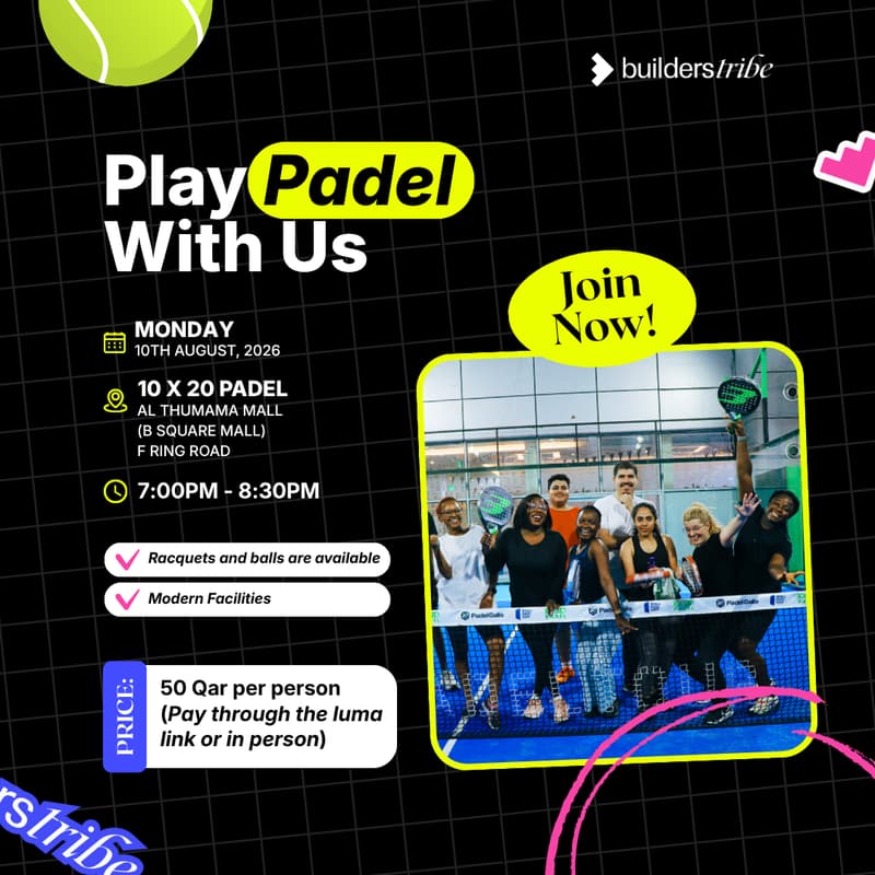 Cover Image for Come Play Padel With Us 🎾
