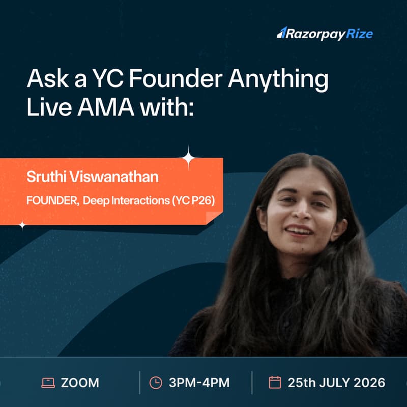 Cover Image for Ask a YC Founder Anything: Live AMA with Sruthi Viswanathan