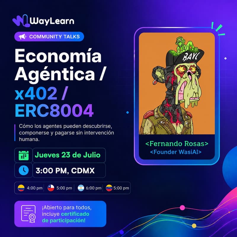 Cover Image for Community Talks: Economía Agéntica