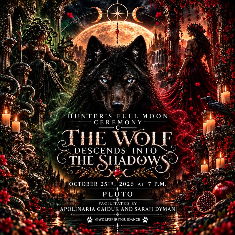 Cover Image for 🐺🌕 HUNTER’S FULL MOON CEREMONY 🐍🥀