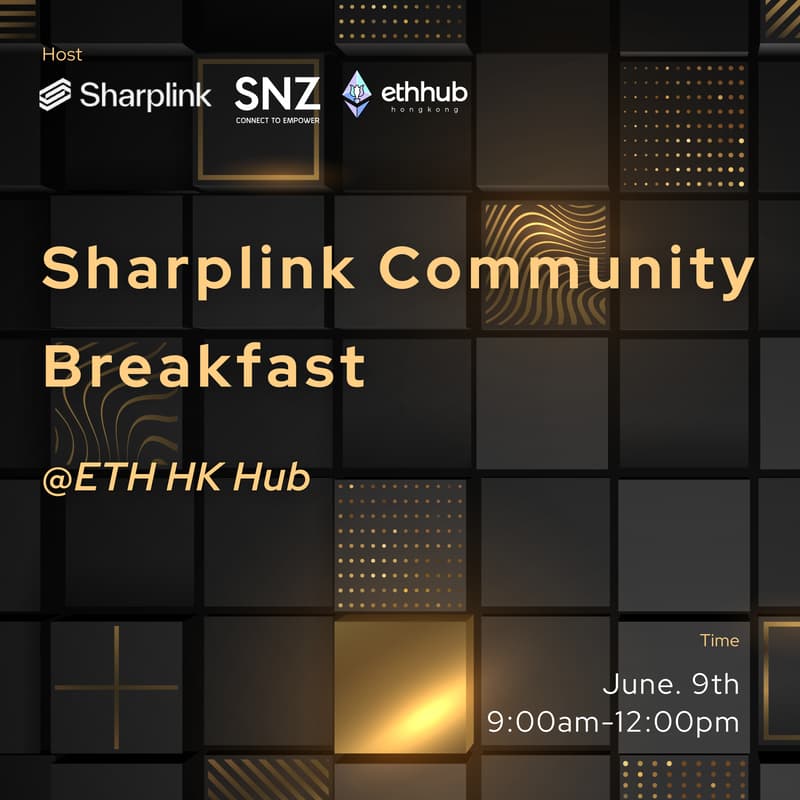 Cover Image for Sharplink Community Breakfast @ ETH HK Hub