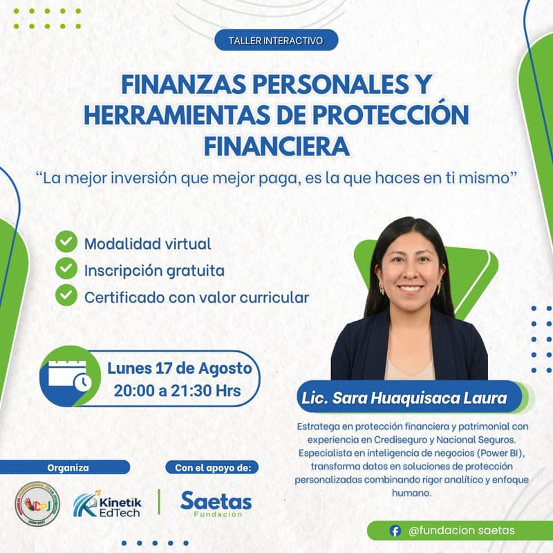Cover Image for FINANZAS PERSONALES Y HERRAMIENTAS DE PROTECCIÓN FINANCIERA
