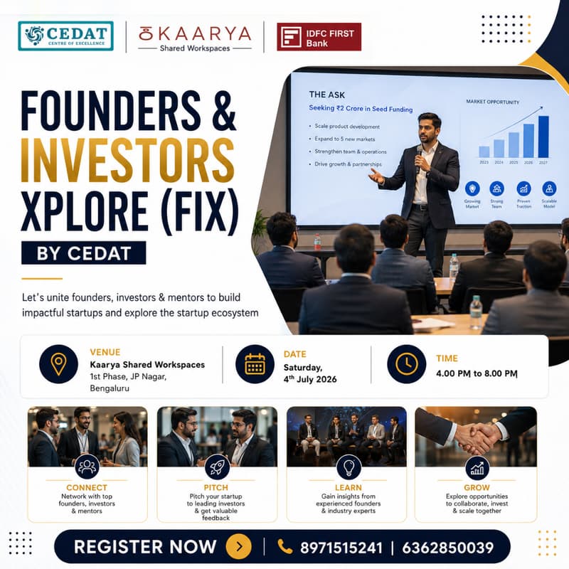 Cover Image for Founders & Investors Xplore by CEDAT