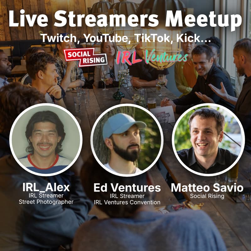 Cover Image for Live Streamers (YouTube/Twitch/TikTok) meetup #7