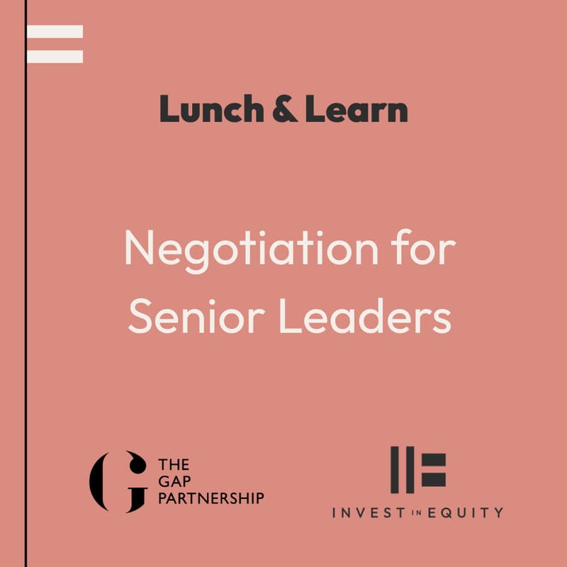 Cover Image for Negotiation for Senior Leaders