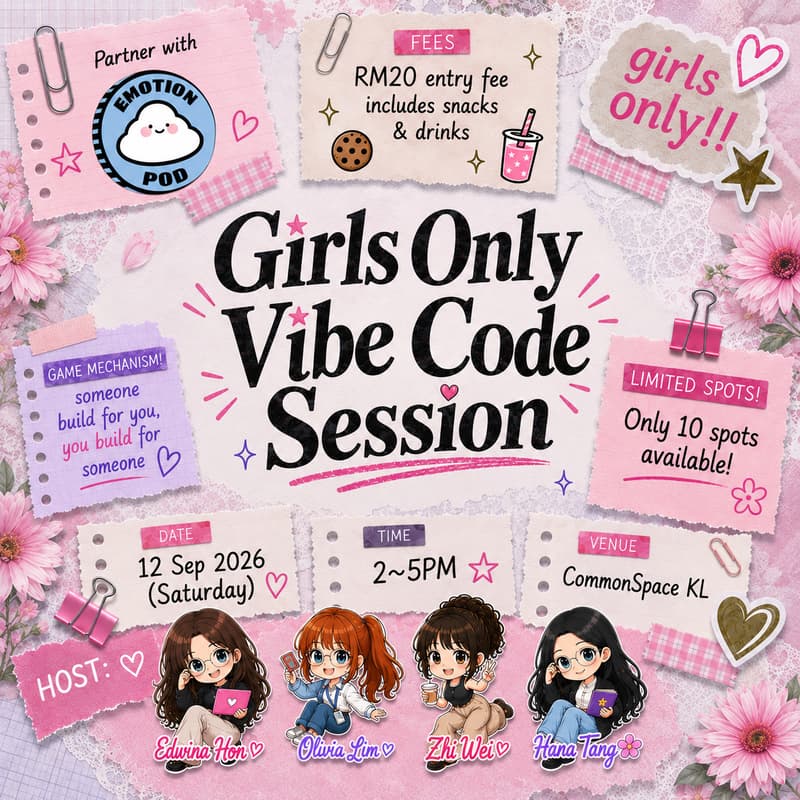 Cover Image for Girls Only Vibe Coding Session