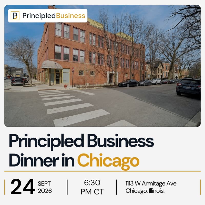 Cover Image for Principled Business Private Dinner | Chicago