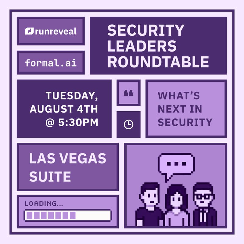 Cover Image for RunReveal x Formal @ Hacker Summer Camp: Security Leaders Roundtable