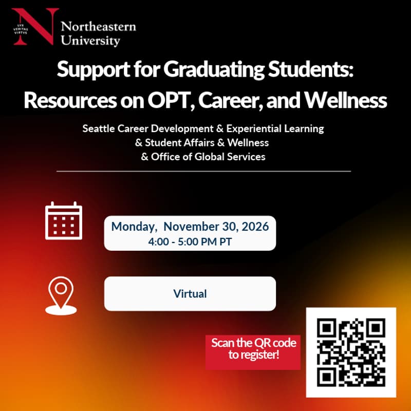 Cover Image for Support for Graduating Students: Resources on OPT, Career, and Wellness