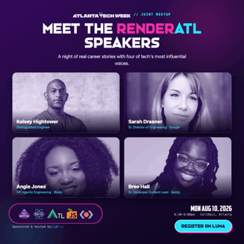 Cover Image for Meet Atlanta Tech Week & RenderATL Speakers!