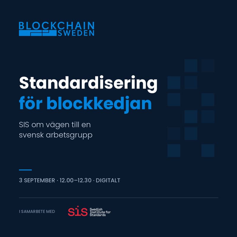 Cover Image for SIS om standardisering inom blockkedja