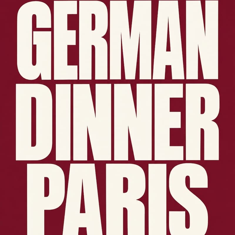 Cover Image for GERMAN DINNER PARIS — VOL. 01
