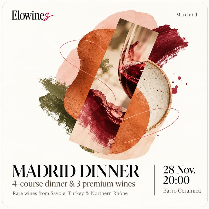 Cover Image for Dinner in Madrid 🤍 (Elowines rare wine pairing)