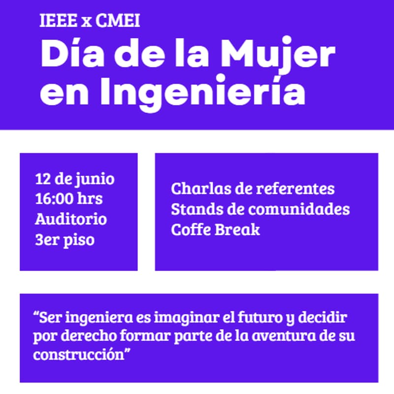 Cover Image for Día de la Mujer en Ingeniería