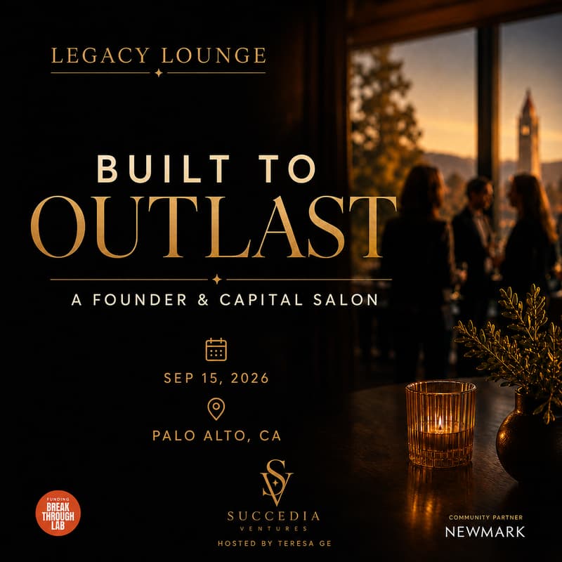 Cover Image for Palo Alto Legacy Lounge-A Founder & Capital Salon