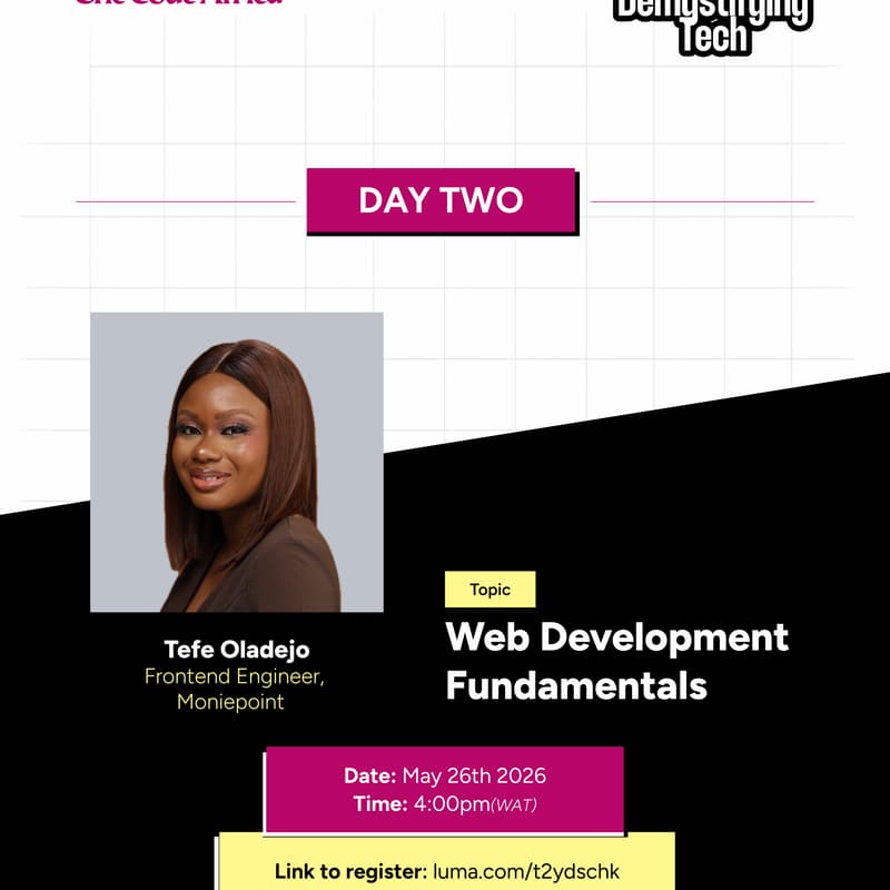 Cover Image for Web Development Fundamentals With Tefe