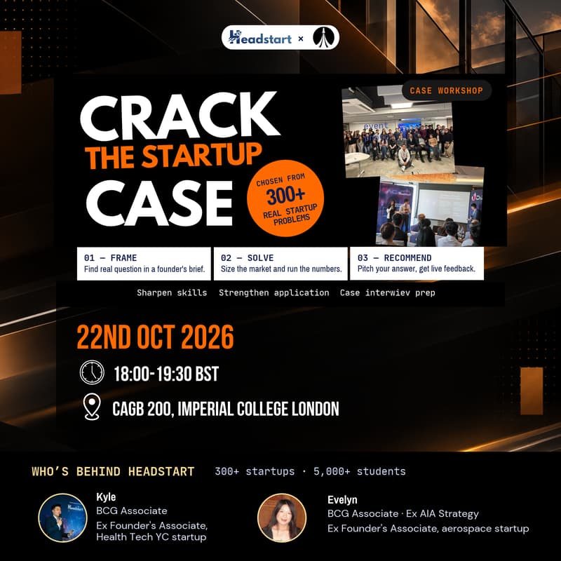 Cover Image for Crack the Startup Case - HeadStart Global x IE