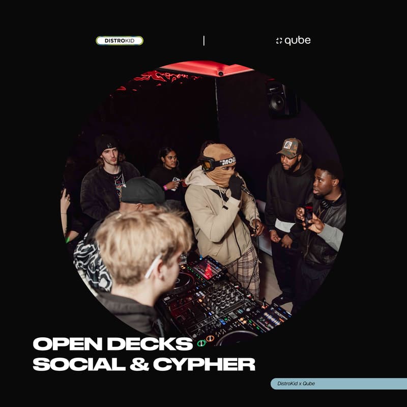 Cover Image for Open Decks Social & Cypher presented by DistroKid