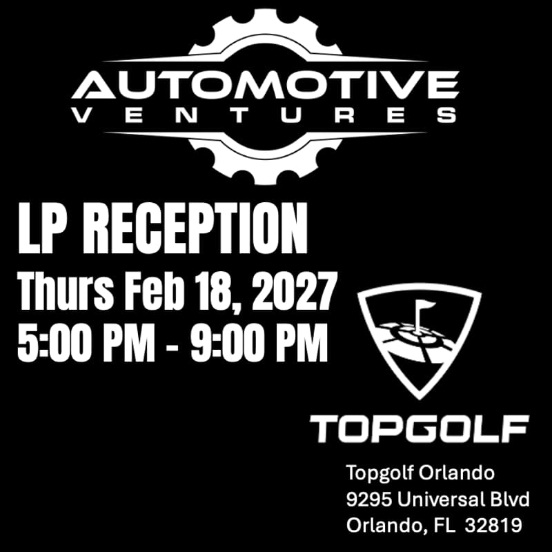 Cover Image for Automotive Ventures LP Reception (at NADA)