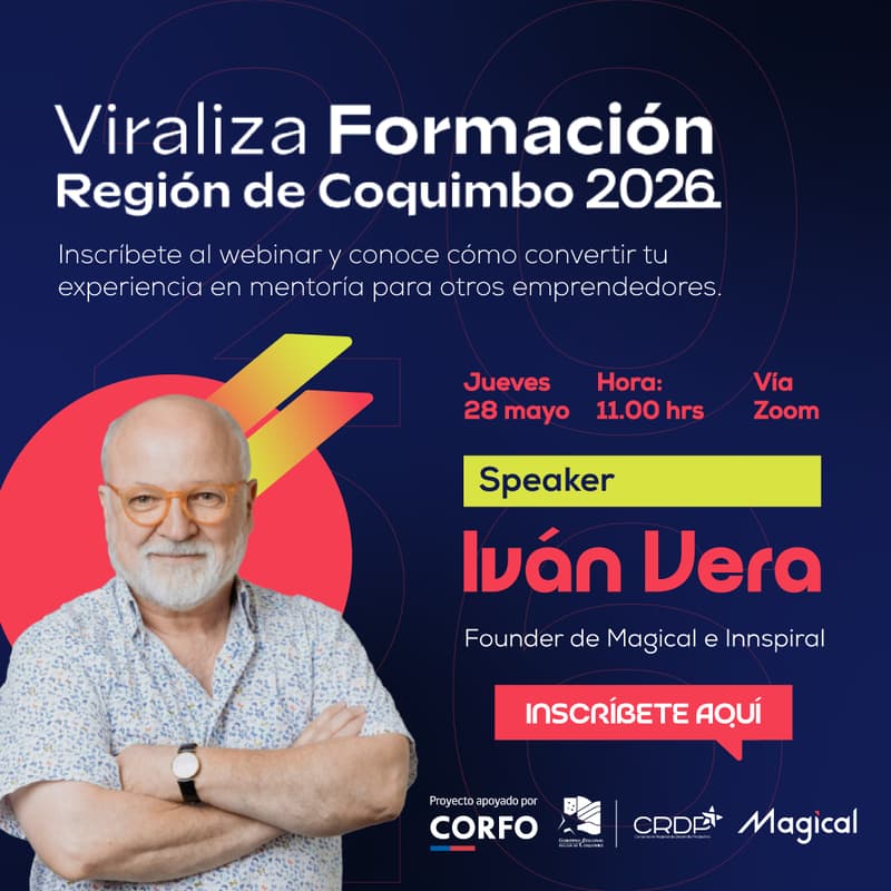 Cover Image for Webinar Viraliza - De Emprendedor a Mentor | Coquimbo