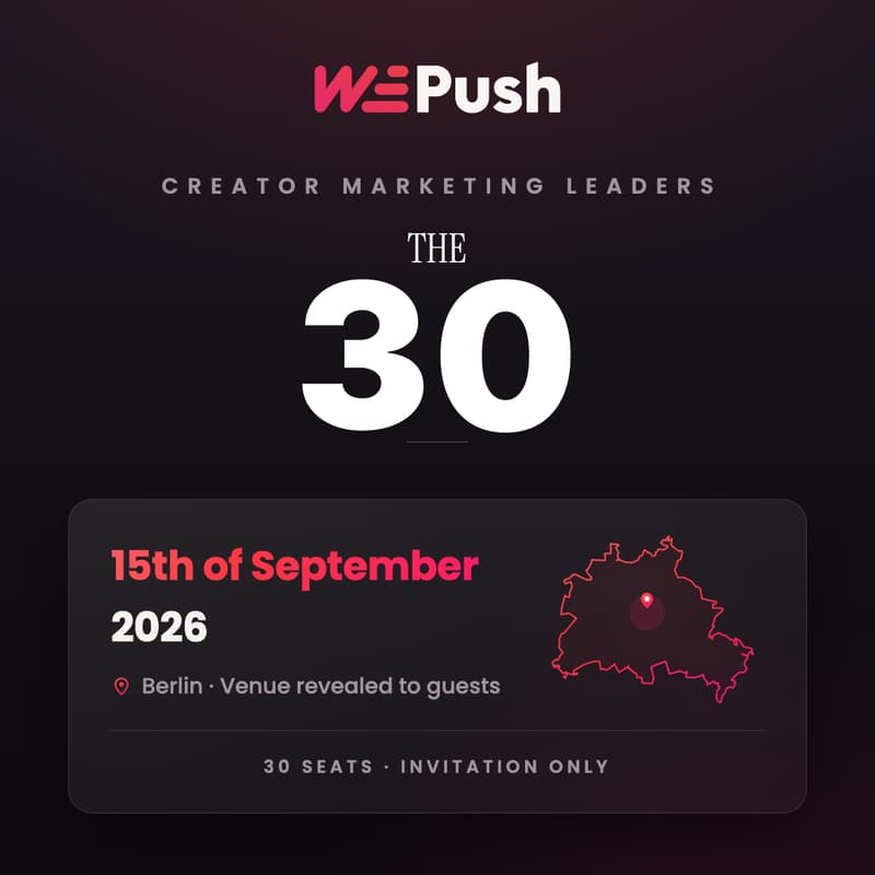 Cover Image for The 30: Creator Marketing Leaders Berlin.