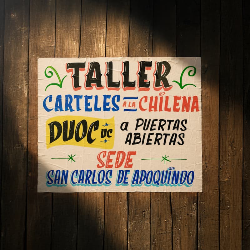 Cover Image for Taller de lettering: Carteles a la chilena