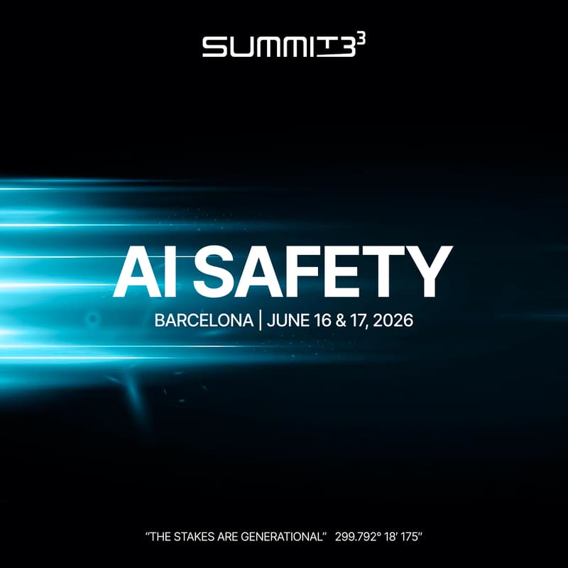 Cover Image for SUMMIT 333 · AI Safety · Barcelona (Invitation Only)