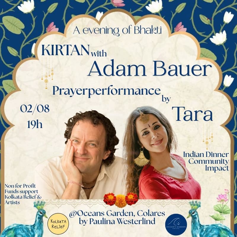 Cover Image for An evening of Bhakti w/ Adam Bauer & Tara, in Colares