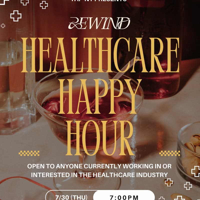 Cover Image for July Healthcare TAPpy Hour at Rewind NYC