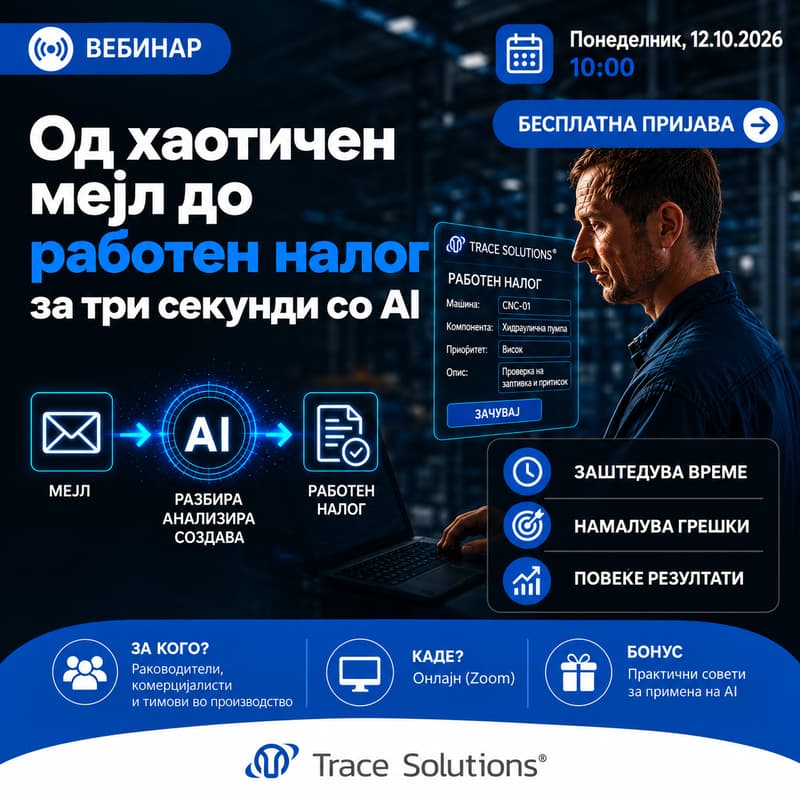 Cover Image for Од хаотичен е-маил до работен налог за три минути со AI | понеделник, 7.12 | 10:00