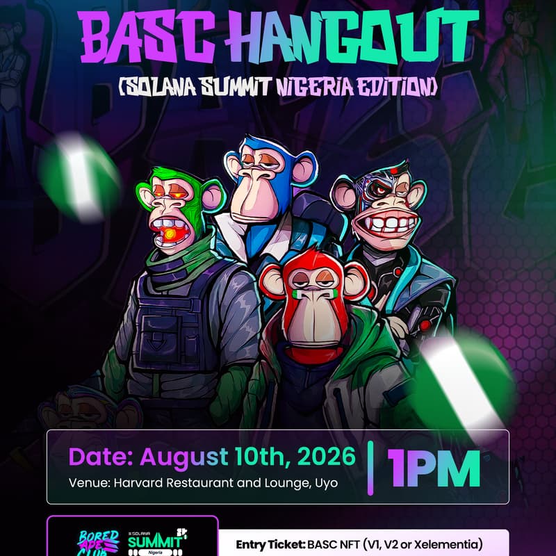 Cover Image for BASC HANGOUT (Solana Summit Nigeria Edition)