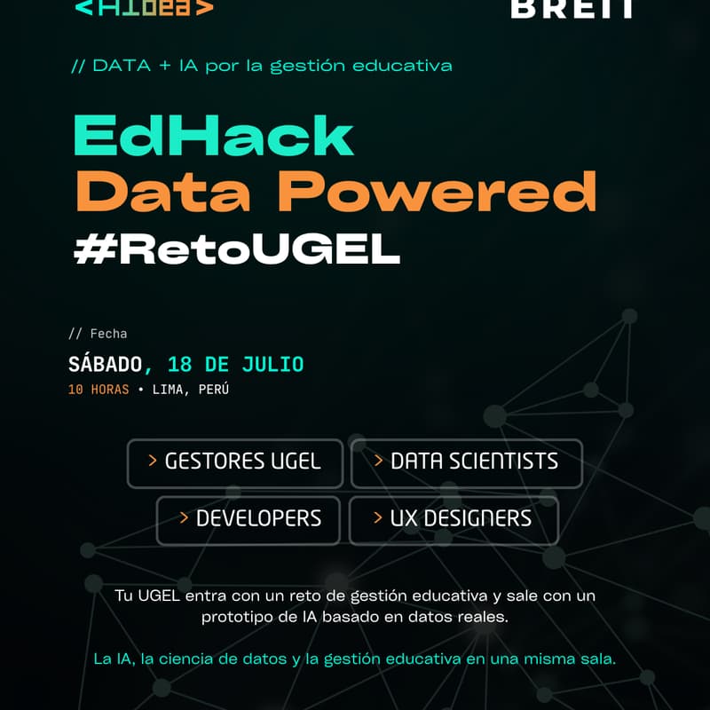 Cover Image for EdHack Reto UGEL <Aidea> & BREIT - Postulación Facilitadores UX