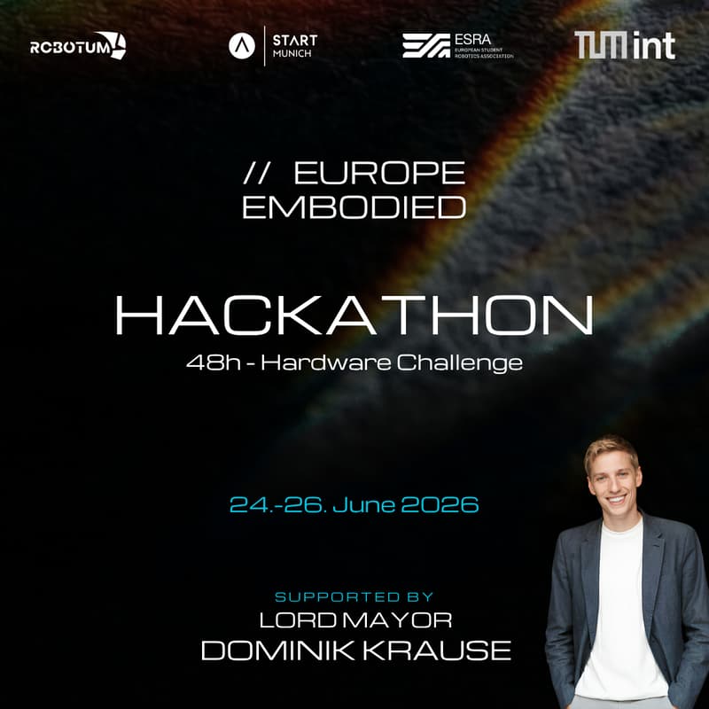 Cover Image for EUROPE EMBODIED Hackathon 2026 — under the Patronage of Munich's Mayor