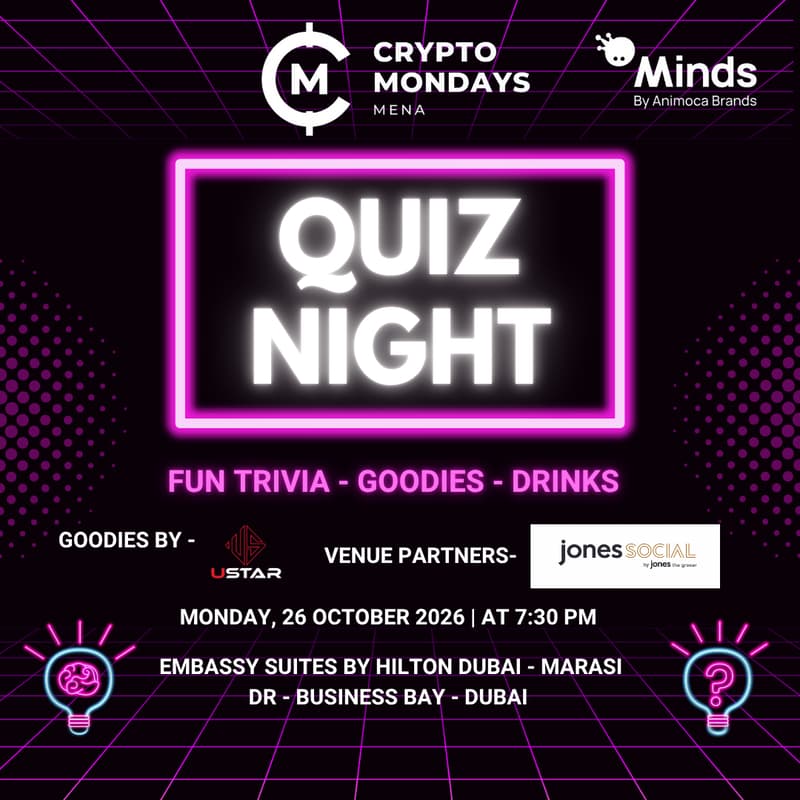 Cover Image for CryptoMondays MENA x Minds by Animoca Brands: Quiz Night!