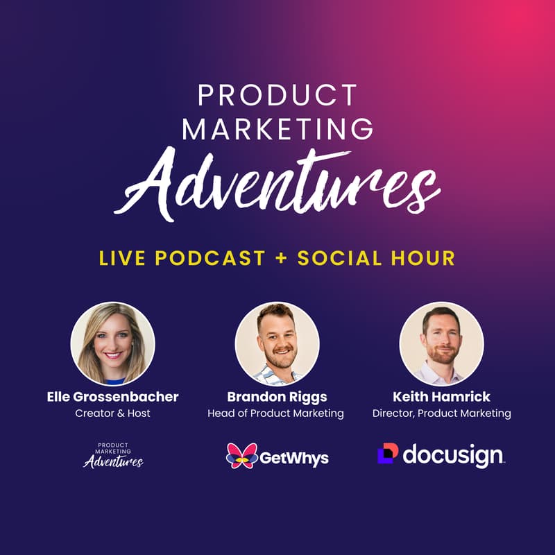 Cover Image for Product Marketing Adventures Podcast LIVE + Social Hour
