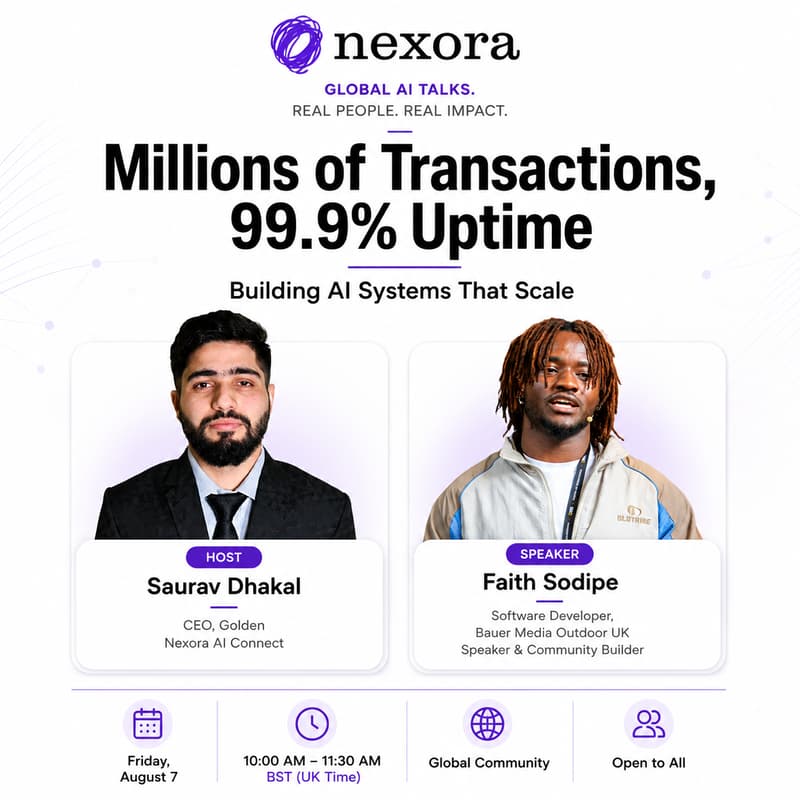 Cover Image for Millions of Transactions, 99.9% Uptime: Building AI Systems That Scale