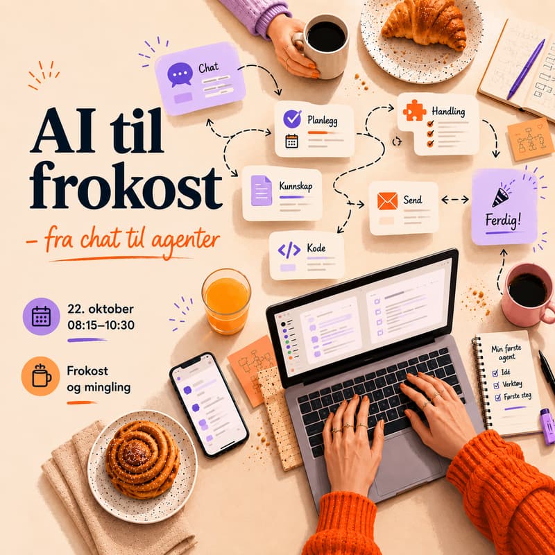 Cover Image for AI til frokost – fra chat til agenter