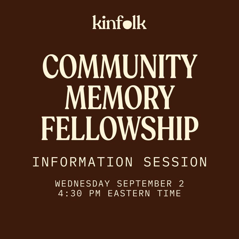 Cover Image for Community Memory Fellowship Program Information Session