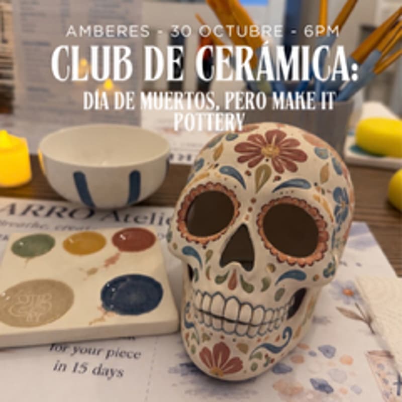 Cover Image for Club de Cerámica: Día de Muertos, pero make it pottery • 30 Oct • Amberes