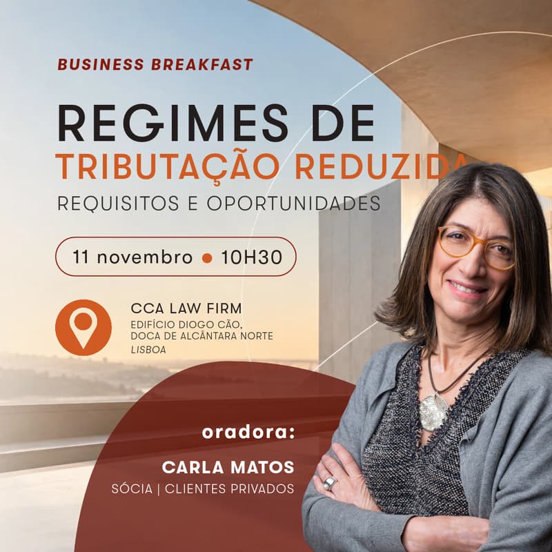 Cover Image for Business Breakfast | Regimes de Tributação Reduzida