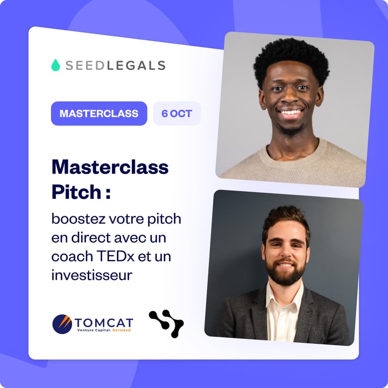 Cover Image for Masterclass Pitch : boostez votre pitch en direct avec un coach TEDx et un investisseur