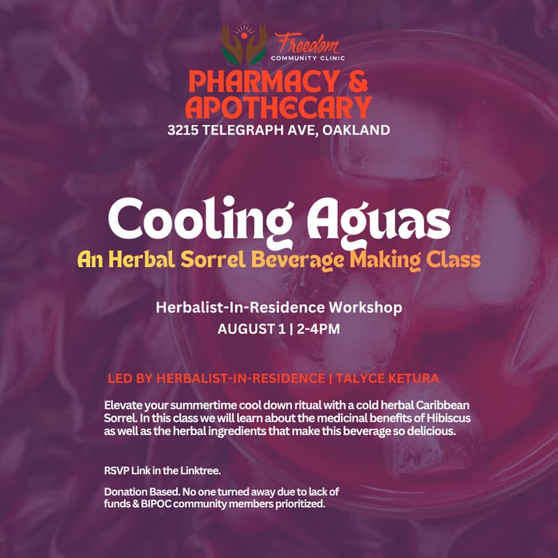 Cover Image for Cooling Aguas: An Herbal Sorrel Beverage Making Class - Herbalist-in-Residence