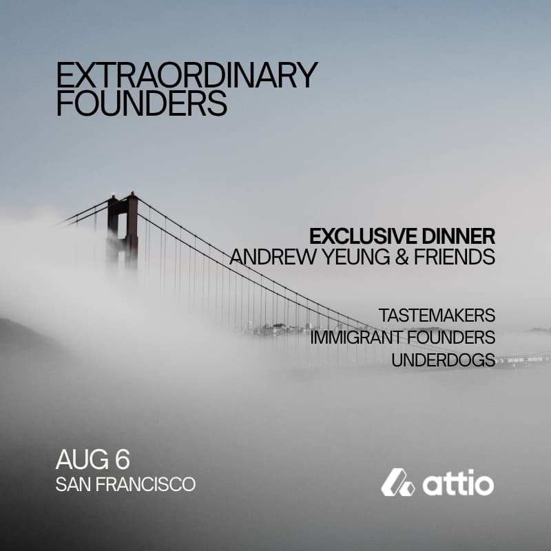 Cover Image for Extraordinary Founders Dinner (hosted by Andrew Yeung)