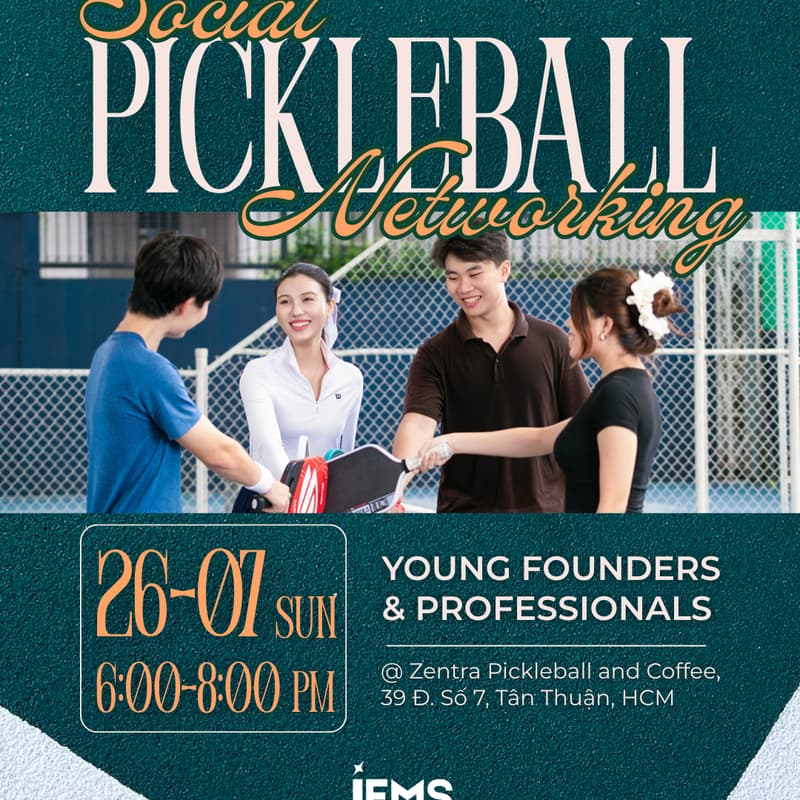 Cover Image for JEMS Pickleball Social - Young Founders & Professionals